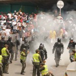 Video de la explosión de papa bomba en la Avenida Colombia
